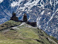 Photo of the Gergeti Trinity Church in Georgia that has been active since the 12th centuary Photo from Susan's Story, Photo of the Gergeti Trinity Church in Georgia that has been active since the 12th centuary