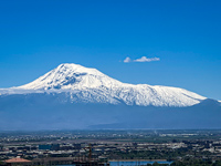 Mt Ararat from the Armenian Genocide Memorial Photo from Susan's Story,Mt Ararat from the Armenian Genocide Memorial