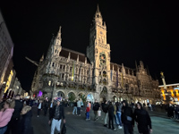 town hall in Munich at night Photo from Susan's Story, town hall in Munich at night