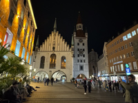 the Marienplatz at night Susan's Story, the Marienplatz at night