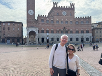 Hugh and Susan at the Palazzo Pubblico in Siena Susan's Story, Hugh and Susan at the Palazzo Pubblico in Siena