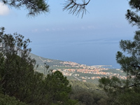a view of Cala Gogone from the mountaintop Photo from Susan's Story, a view of Cala Gogone from the mountaintop