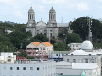 view of St Johns, Antigua from the ship with the cathedral in view Photo from Susan's Story, view of St Johns, Antigua from the ship with the cathedral in view