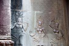 Photo from Susan's Story, beautiful girls on the wall at Anchor Wat
