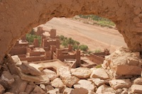 Some of the ruins at Ait Ben Haddou Photo from Susan's Story, Some of the ruins at Ait Ben Haddou