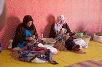 Women sewing in Essaouira Photo from Susan's Story, Women sewing in Essaouira