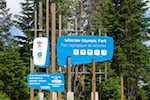 The entrance to the Olympic Park near Whistler, BC Photo from Susan's Story, The entrance to the Olympic Park near Whistler, BC