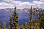 A view of Crater Lake from the rim Susan's Story, A view of Crater Lake from the rim