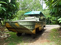 Susan's Story, Our Duck was waiting for us to take a tour of the rain forest