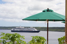 The MS Amsterdam off of Niue Photo from Susan's Story, The MS Amsterdam off of Niue
