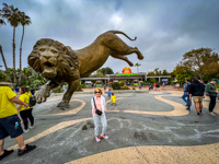Photo from Susan's Story, me at the entrance to the San Diego Zoo at Balboa Park