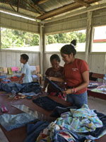 our project sewing Susan's Story, our project sewing
