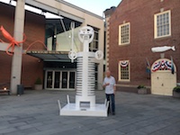 Hugh at the Whaling Museum, New Bedford Susan's Story, photo of Hugh at the Whaling Museum, New Bedford