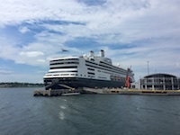 The Rotterdam at the cruise terminal in Sydney and the the world's largest Scottish Fiddle Susan's Story, The Rotterdam at the cruise terminal in Sydney and the the world's largest Scottish Fiddle