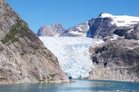 One of the glaciers we saw while cruising the Prince Christian Sound of Greenland Photo from Susan's Story, One of the glaciers we saw while cruising the Prince Christian Sound of Greenland