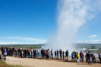 The geysers at Haukadular are spectacular. Susan's Story, photo: The geysers at Haukadular are spectacular