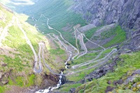 The famous Troll Path near Ayesund, Norway from the top. Photo from Susan's Story, The famous Troll Path near Ayesund, Norway from the top.