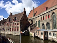 The beautiful church across the canal from our canal tour dock. Photo from Susan's Story, The beautiful church across the canal from our canal tour dock.