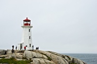 The lighthouse at Peggy's Cove in Nova Scotia near Halifax Photo from Susan's Story, The lighthouse at Peggy's Cove in Nova Scotia near Halifax
