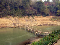a little bamboo bridge over the Khan River Susan's Story, a little bamboo bridge over the Khan River