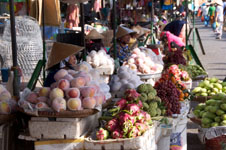 a flower market in Sadec Photo from Susan's Story, a flower market in Sadec