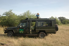 the wonderful diesel Land Rover we would use for our entire trip Photo from Susan's Story, a picture of the wonderful diesel land rover we would use for our entire trip