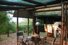our first tented camp Photo from Susan's Story, a picture of our first tented camp