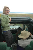 Susan with her family on Safari Susan's Story, a picture of Susan with her family on Safari